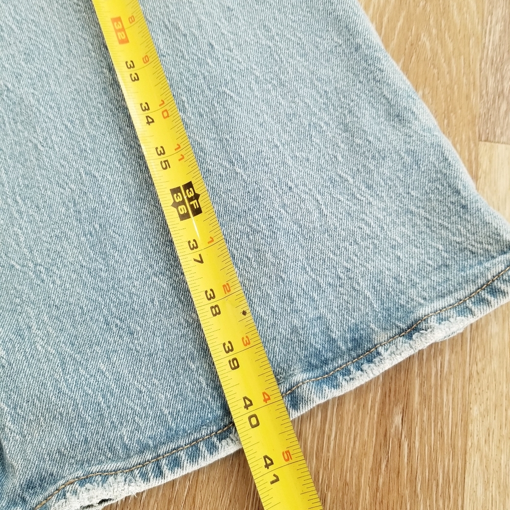 Levi's 70's High Flare High Waist Wide Leg Flare Denim Vintage Inspired Jeans 29 - Picture 14 of 16